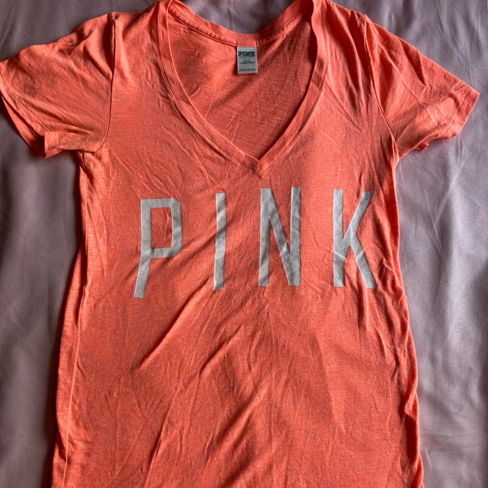 Vs pink tshirt cotton size s Orange top